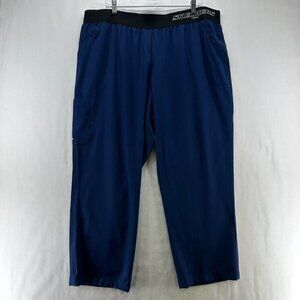 SKECHERS By Barco Scrub Pants Womens Size 3XL Breeze 3-Pocket Stretch Cargo Blue